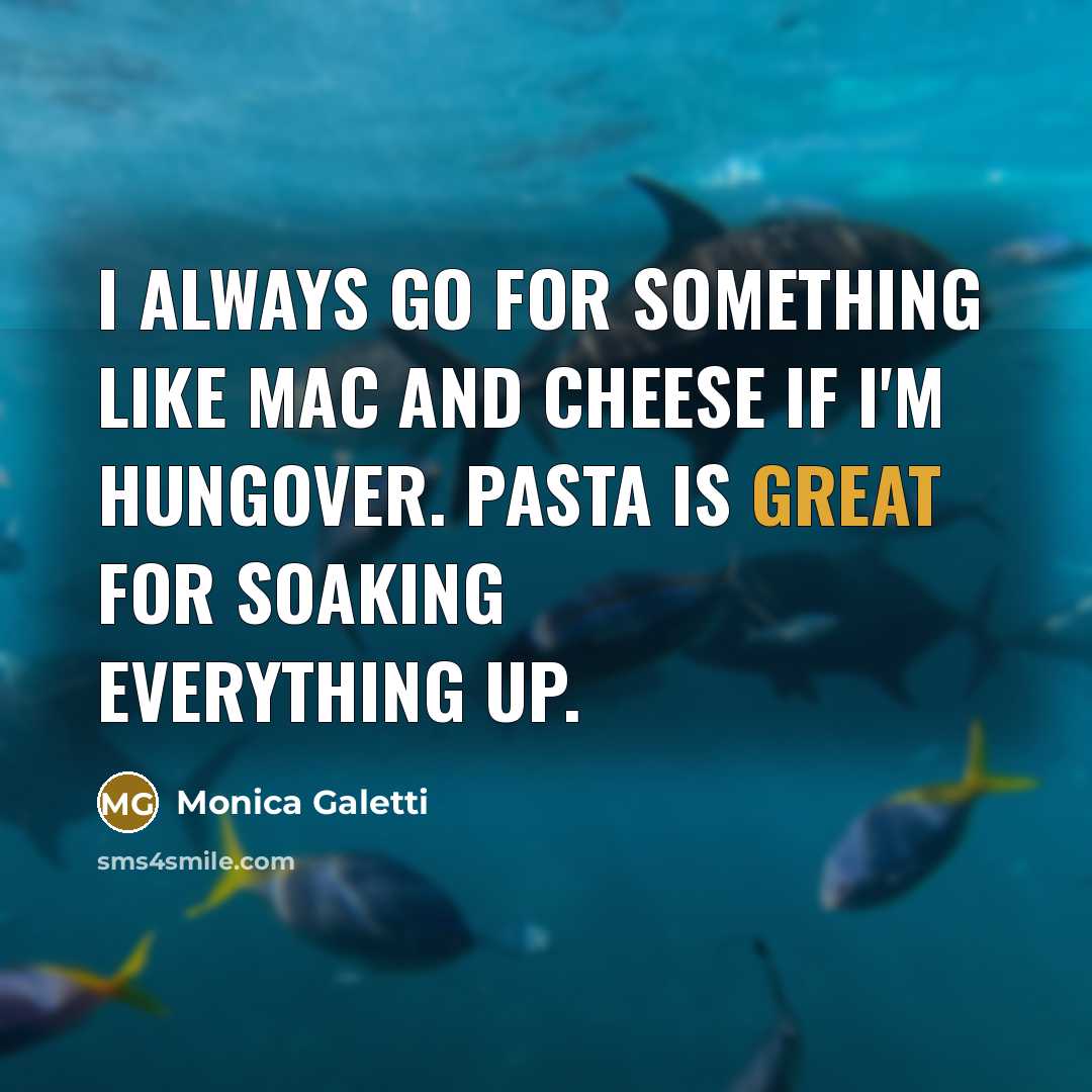 “I always go for something like mac and cheese if…” quote by Monica Galetti