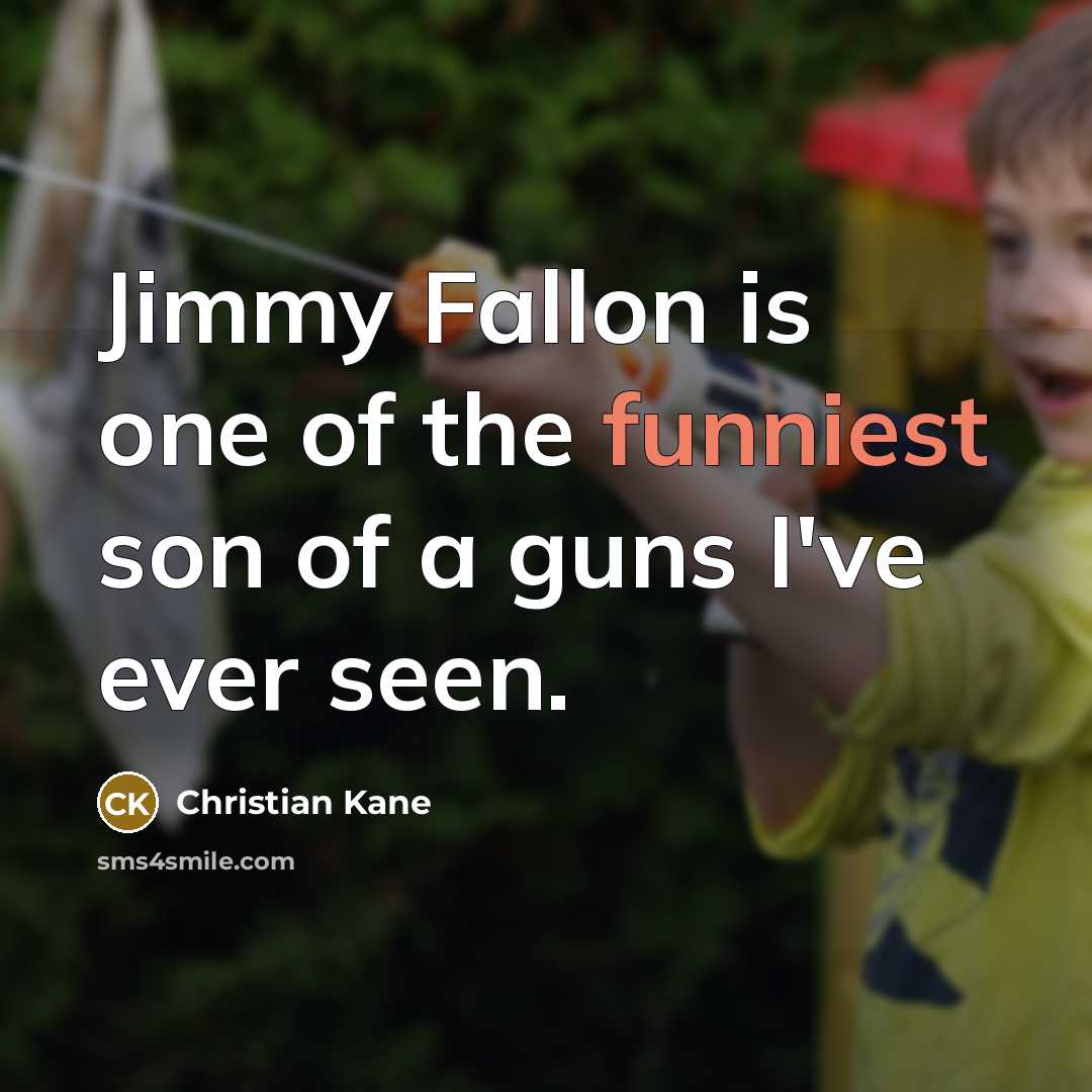 “Jimmy Fallon is one of the funniest son of a…” quote by Christian Kane