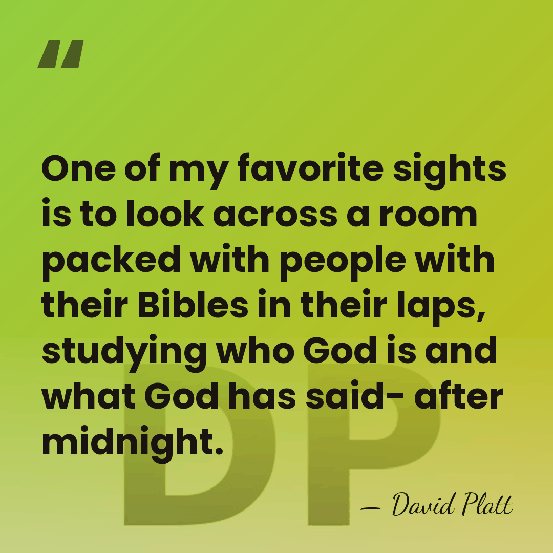 One of my favorite sights is to look across a room packed&hellip; - David Platt