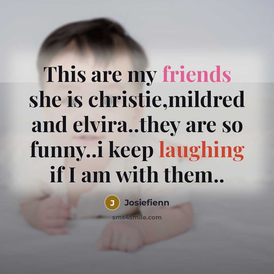 “This are my friends she is christie,mildred and elvira..they are…” quote by Josiefienn