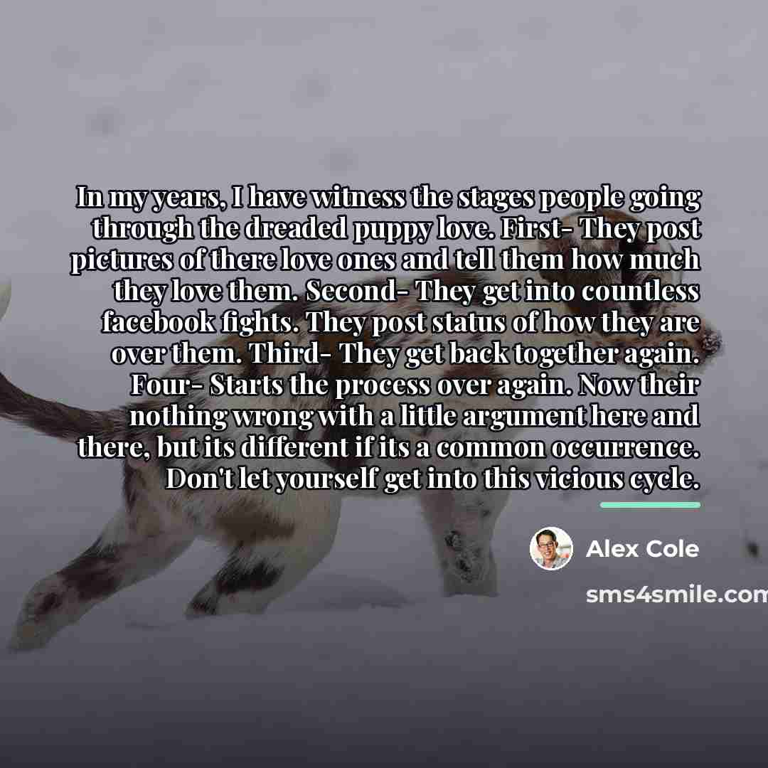 “In my years, I have witness the stages people going…” quote by Alex Cole