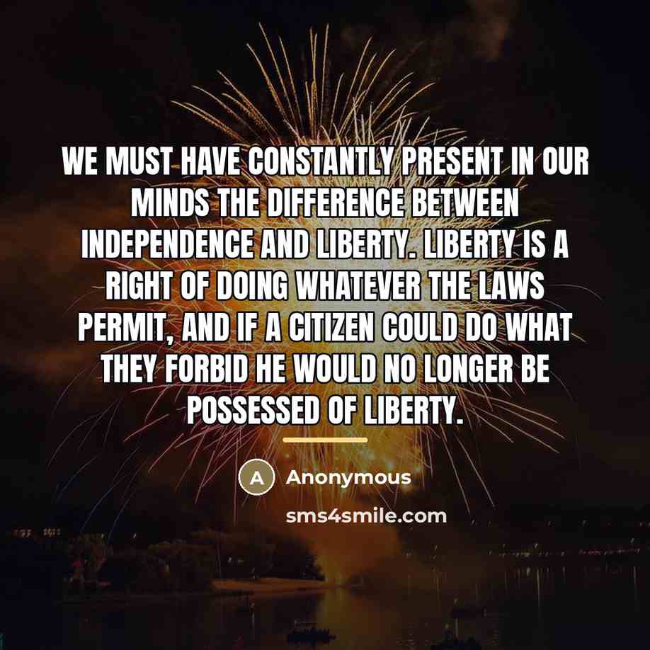 “We must have constantly present in our minds the difference…” quote by Anonymous