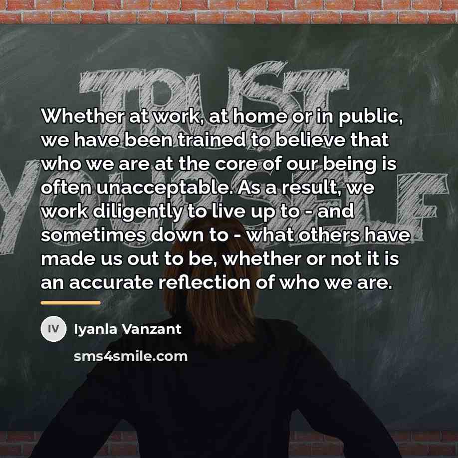“Whether at work, at home or in public, we have…” quote by Iyanla Vanzant