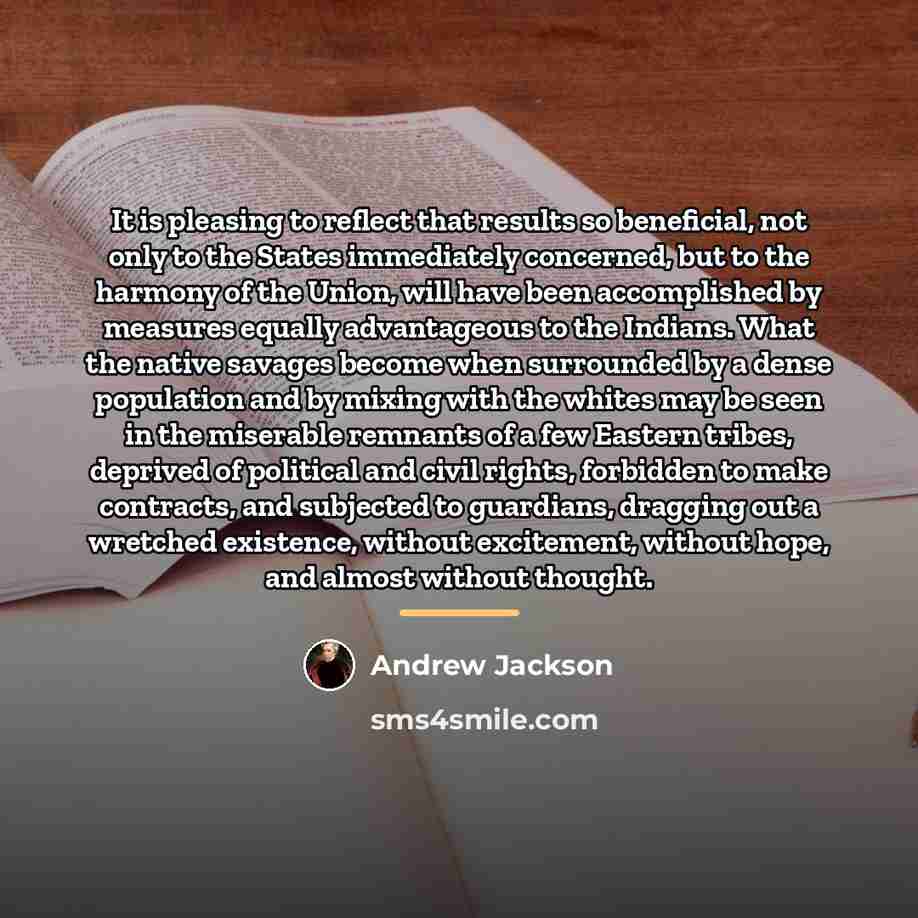 “It is pleasing to reflect that results so beneficial, not…” quote by Andrew Jackson