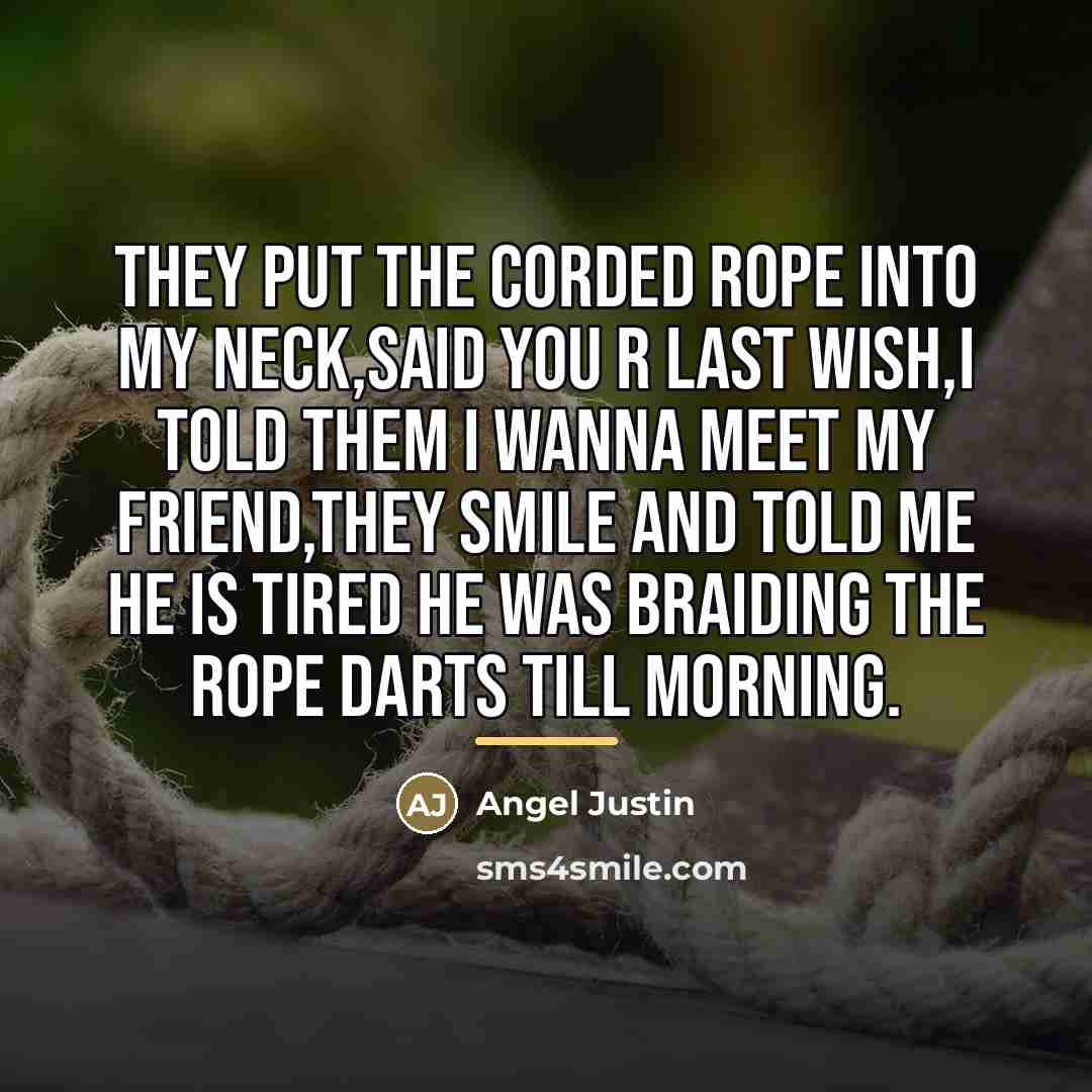 “They put the corded rope into my neck,said you r…” quote by Angel Justin
