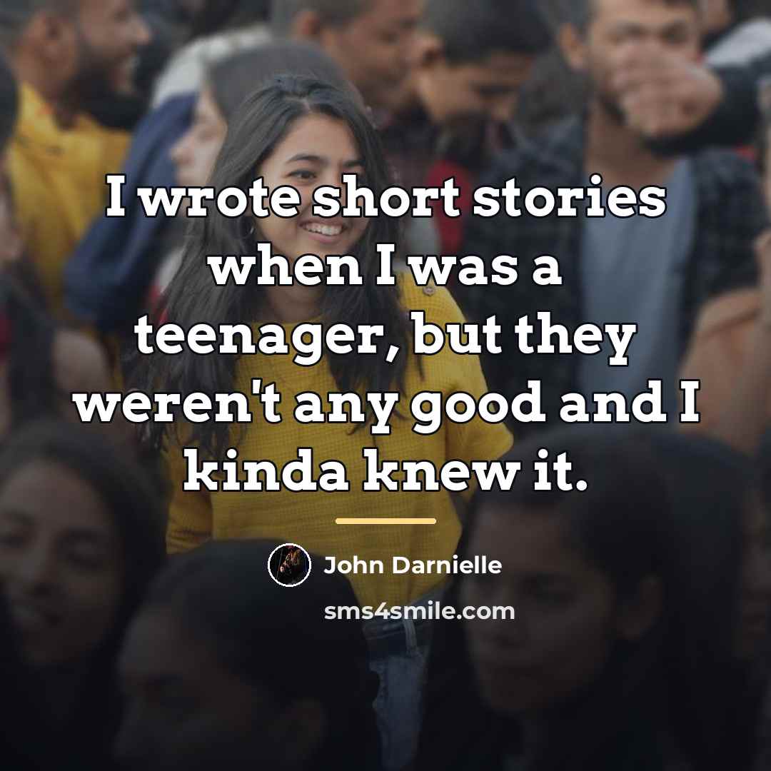 “I wrote short stories when I was a teenager, but…” quote by John Darnielle