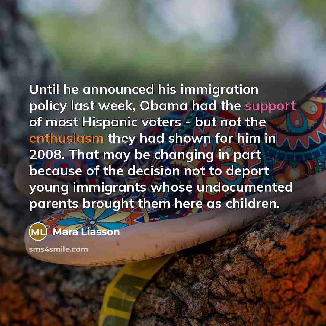 “Until he announced his immigration policy last week, Obama had…” quote by Mara Liasson