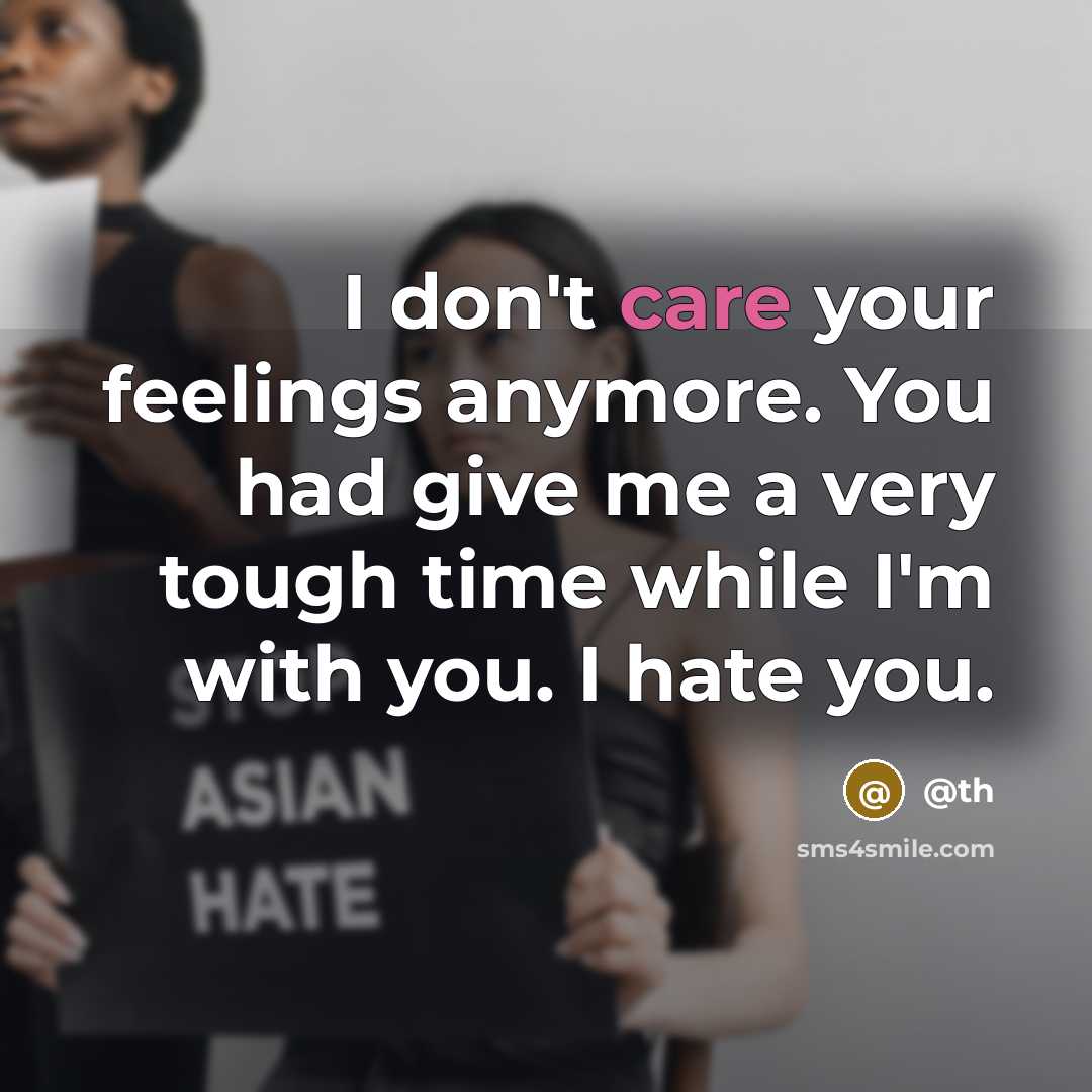 “I don't care your feelings anymore. You had give me…” quote by @th