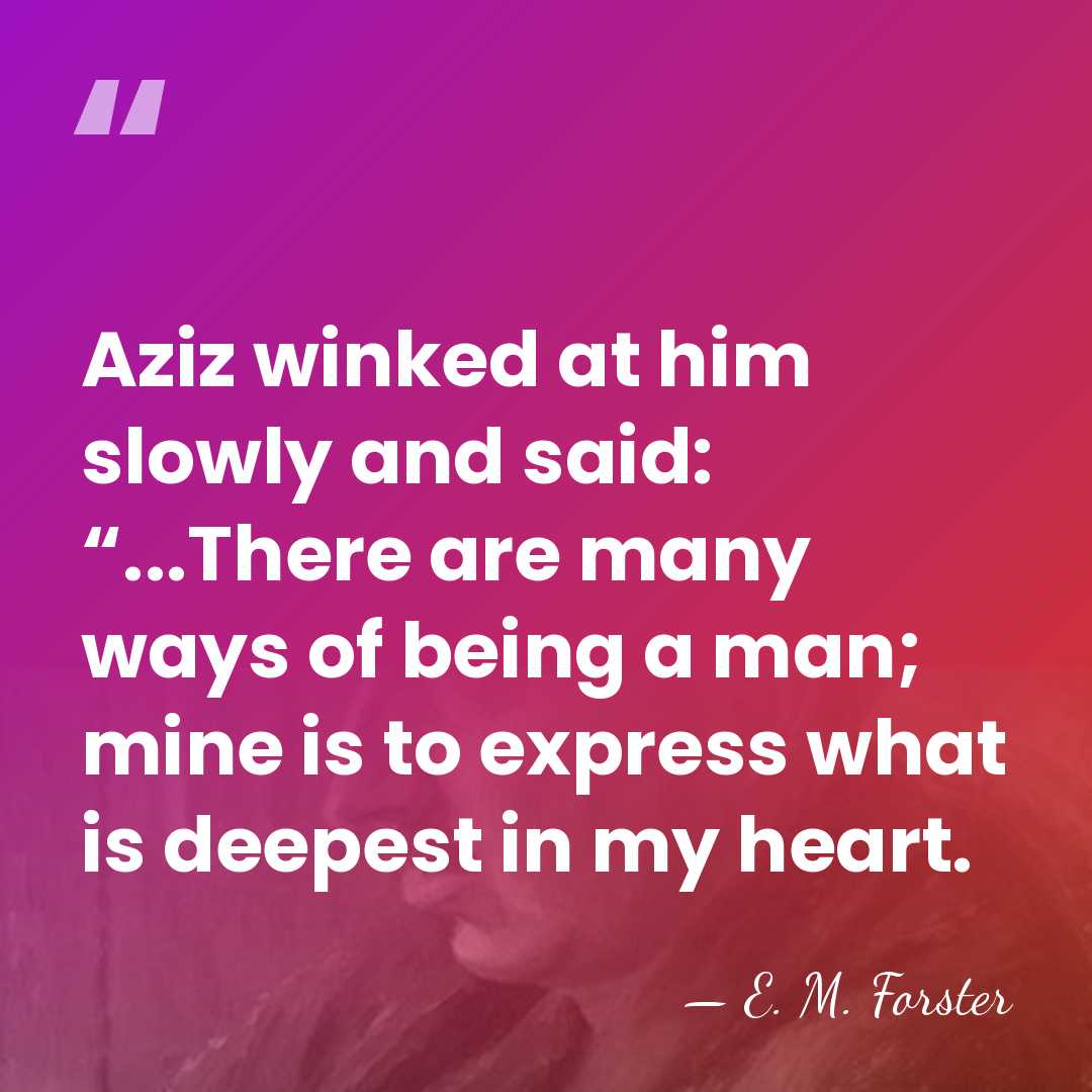 Aziz winked at him slowly and said: “...There are many ways of&hellip; - E. M. Forster