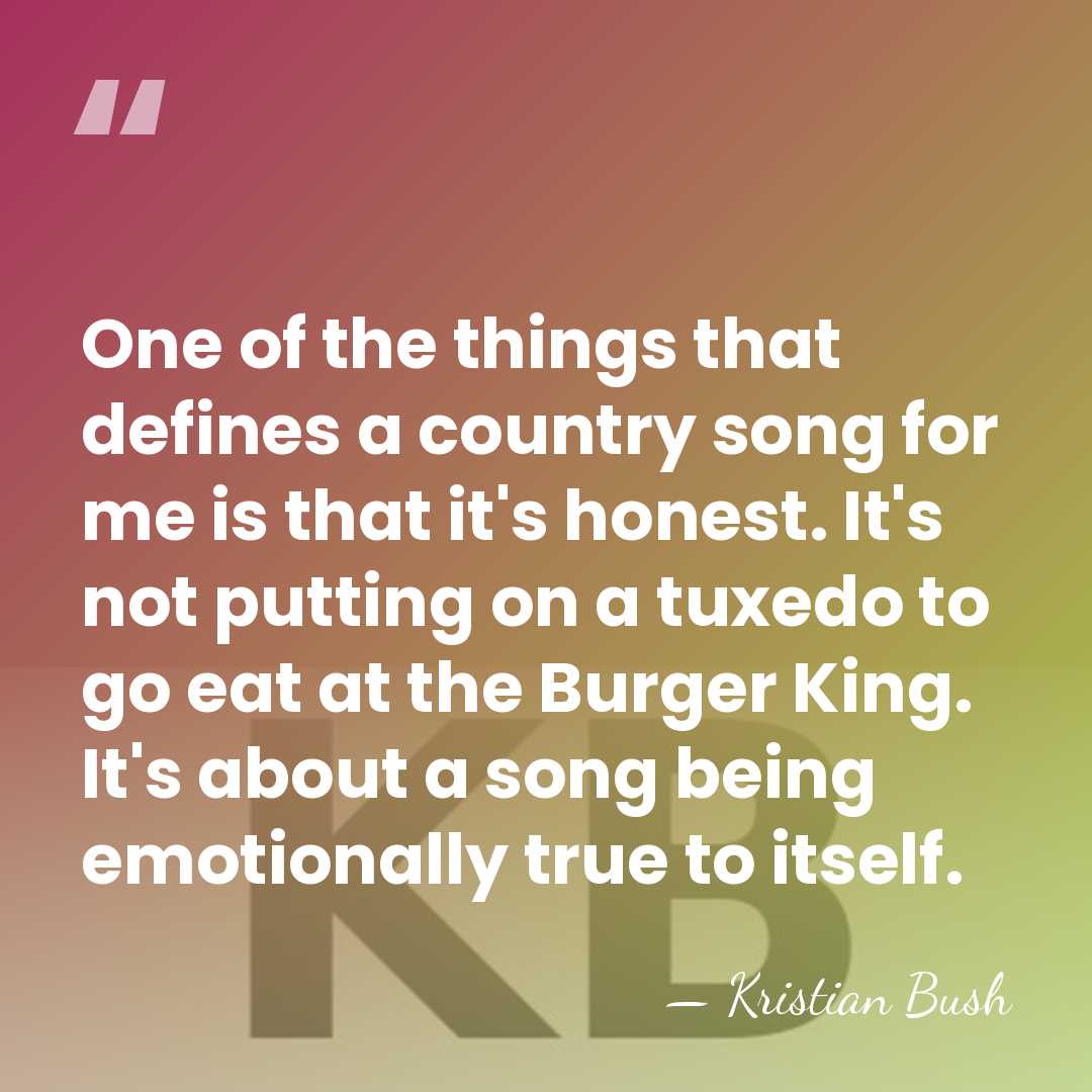 One of the things that defines a country song for me is&hellip; - Kristian Bush