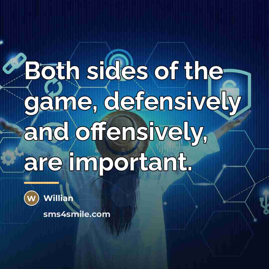 “Both sides of the game, defensively and offensively, are important.…” quote by Willian