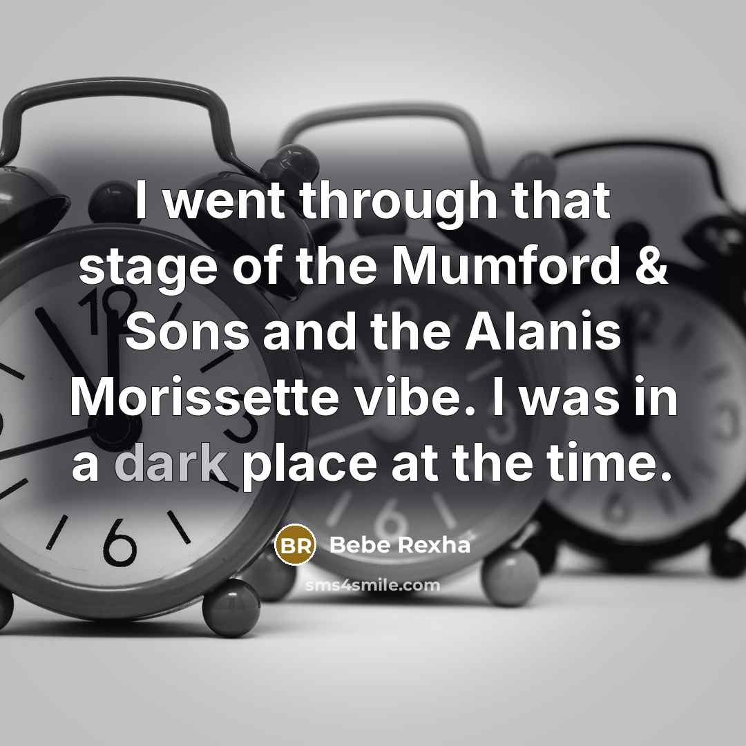 “I went through that stage of the Mumford & Sons…” quote by Bebe Rexha