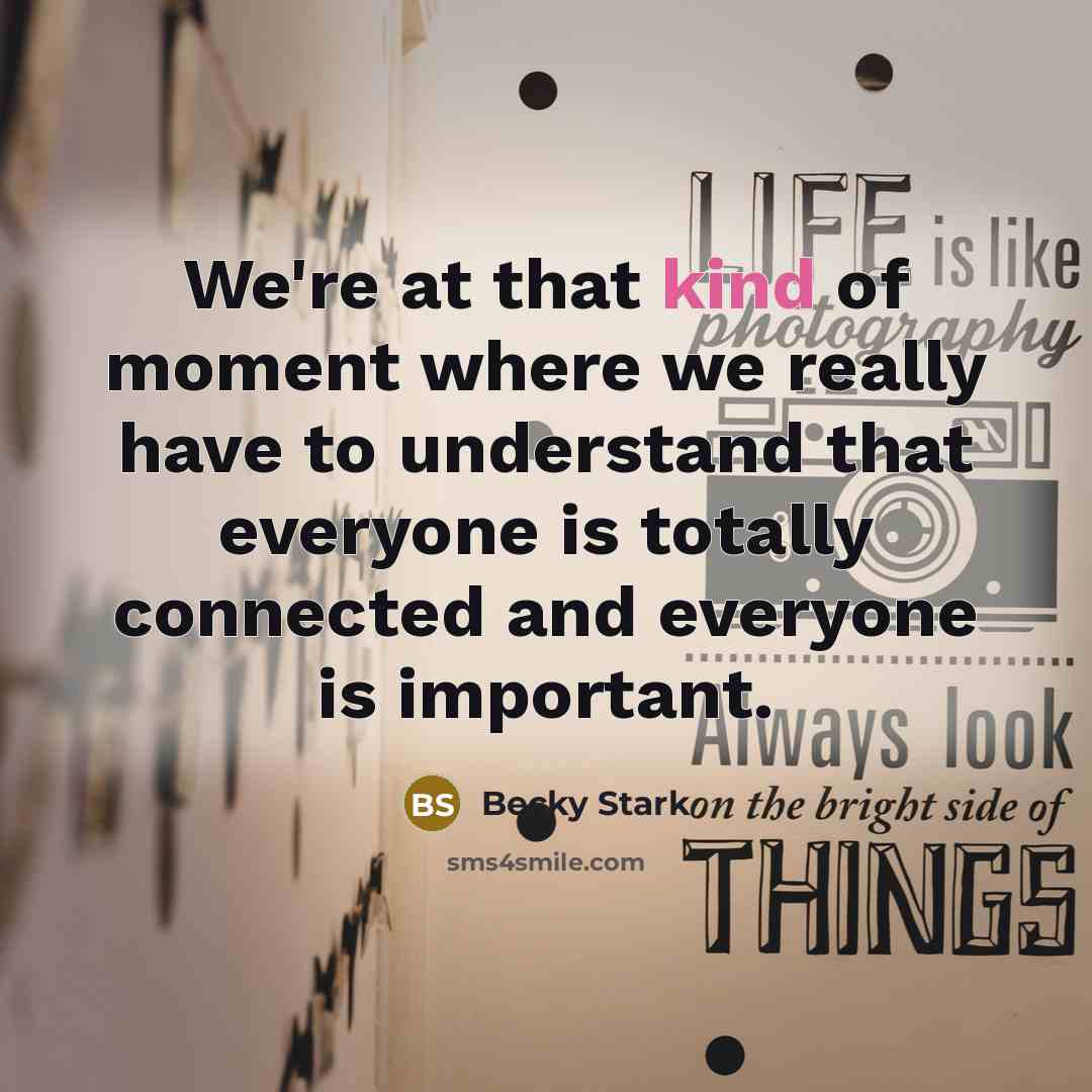 “We're at that kind of moment where we really have…” quote by Becky Stark