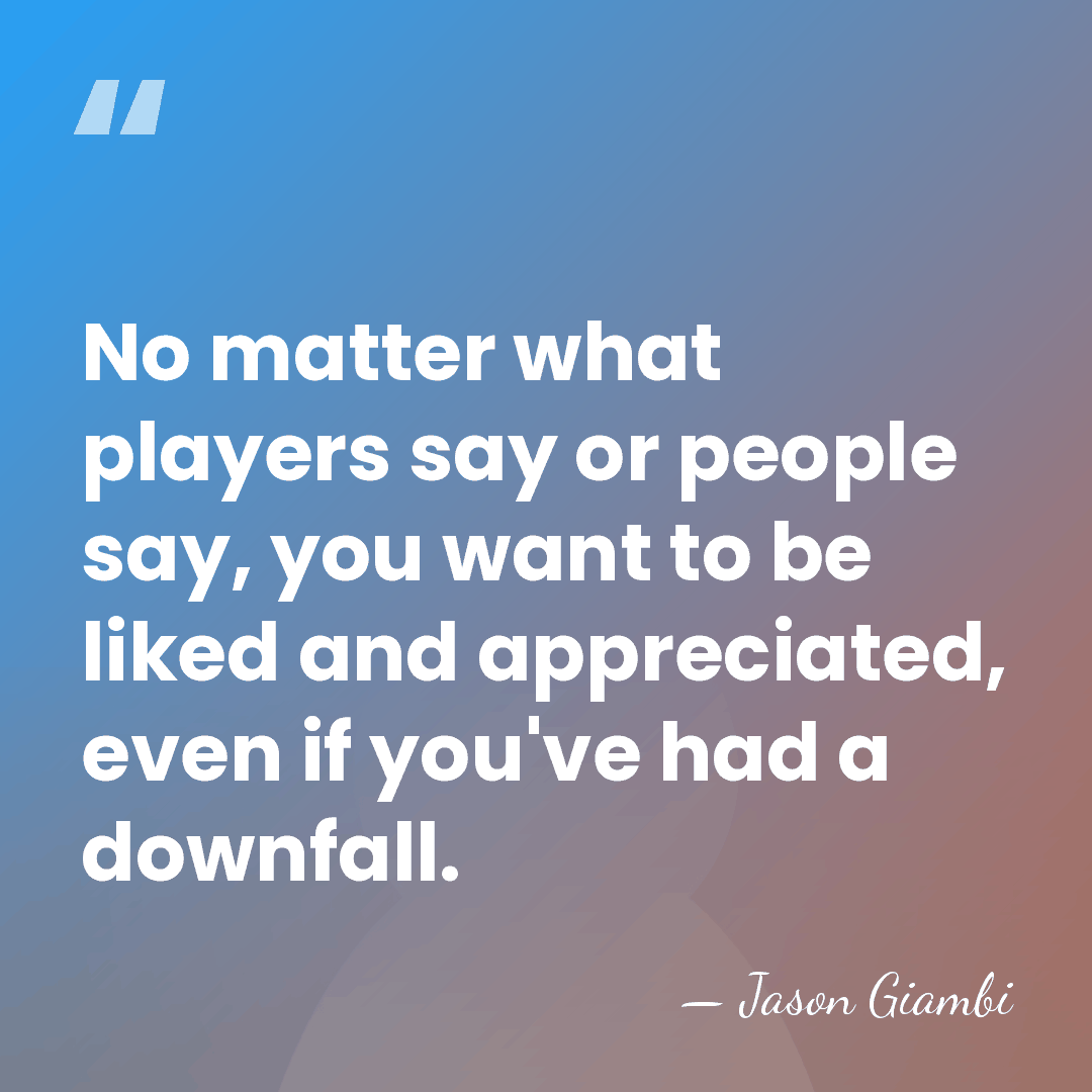 No matter what players say or people say, you want to be&hellip; - Jason Giambi