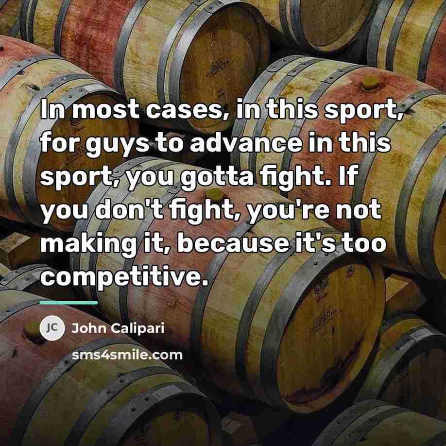 “In most cases, in this sport, for guys to advance…” quote by John Calipari