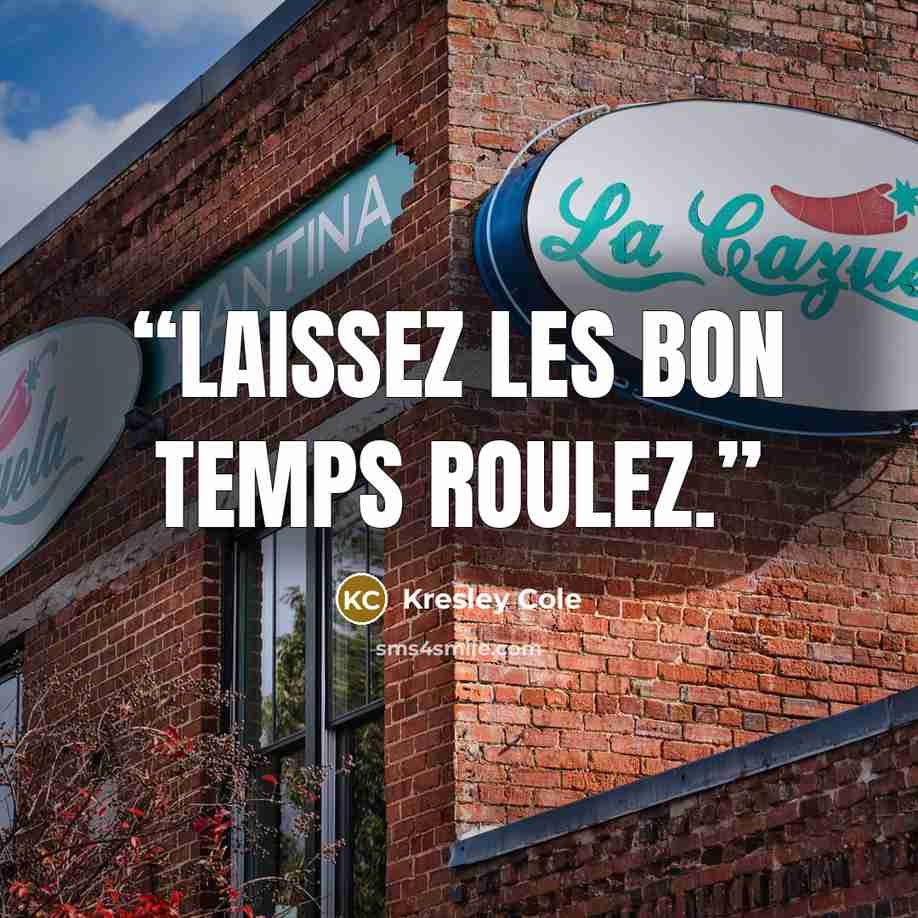 “Laissez les bon temps roulez.” quote by Kresley Cole