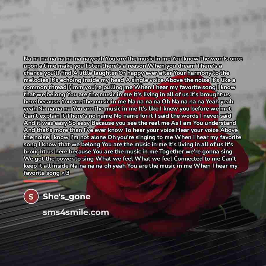 “Na na na na na na na na yeah You…” quote by She's_gone