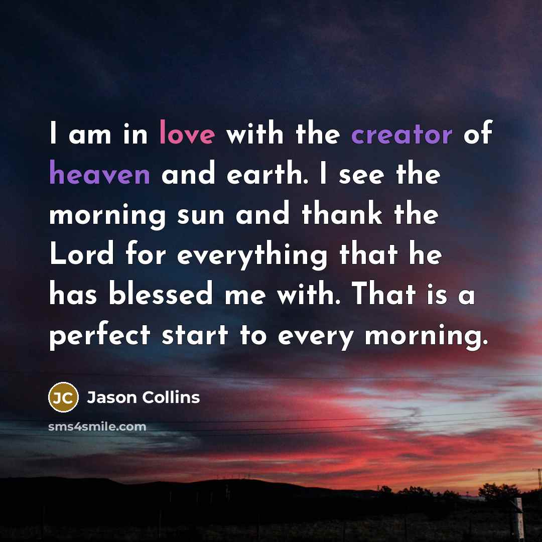 “I am in love with the creator of heaven and…” quote by Jason Collins