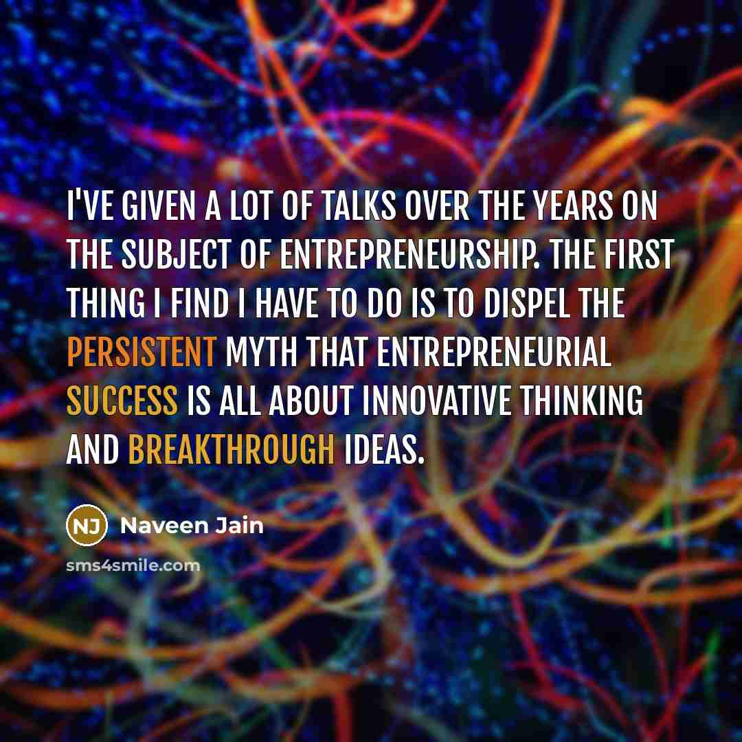 “I've given a lot of talks over the years on…” quote by Naveen Jain