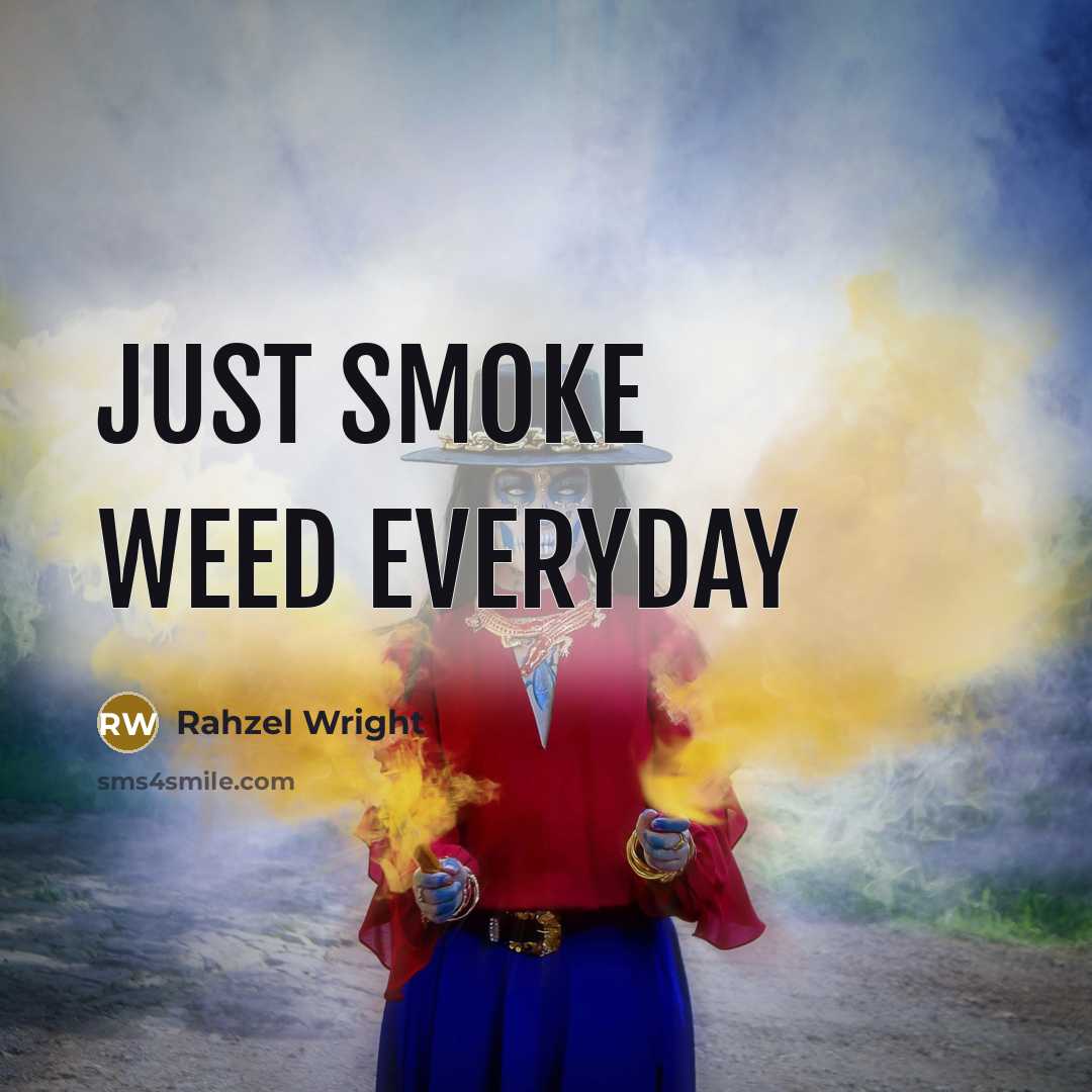 “Just smoke weed everyday” quote by Rahzel Wright