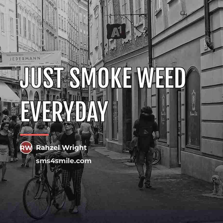 “Just smoke weed everyday…” quote by Rahzel Wright