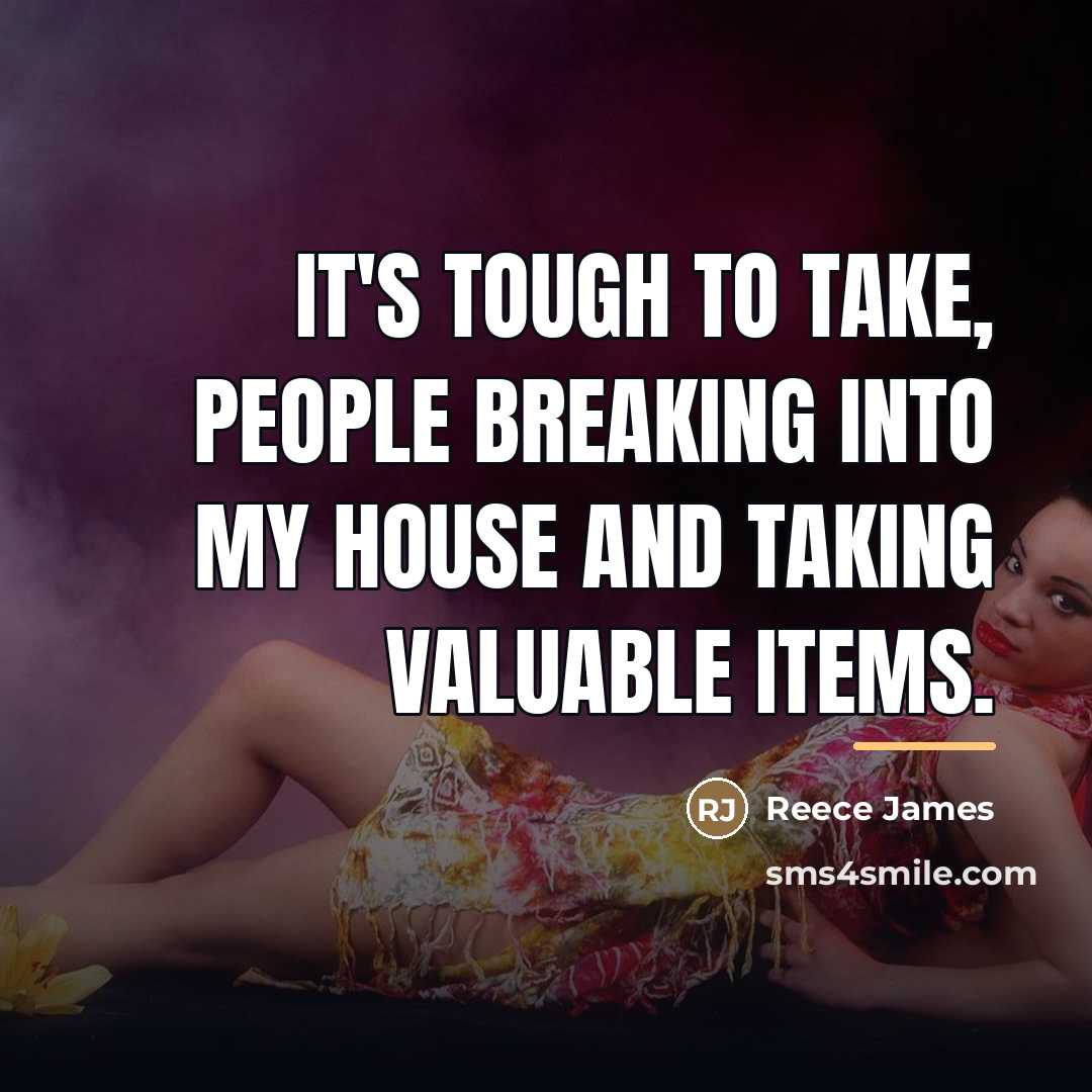 “It's tough to take, people breaking into my house and…” quote by Reece James