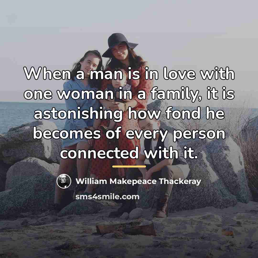“When a man is in love with one woman in…” quote by William Makepeace Thackeray