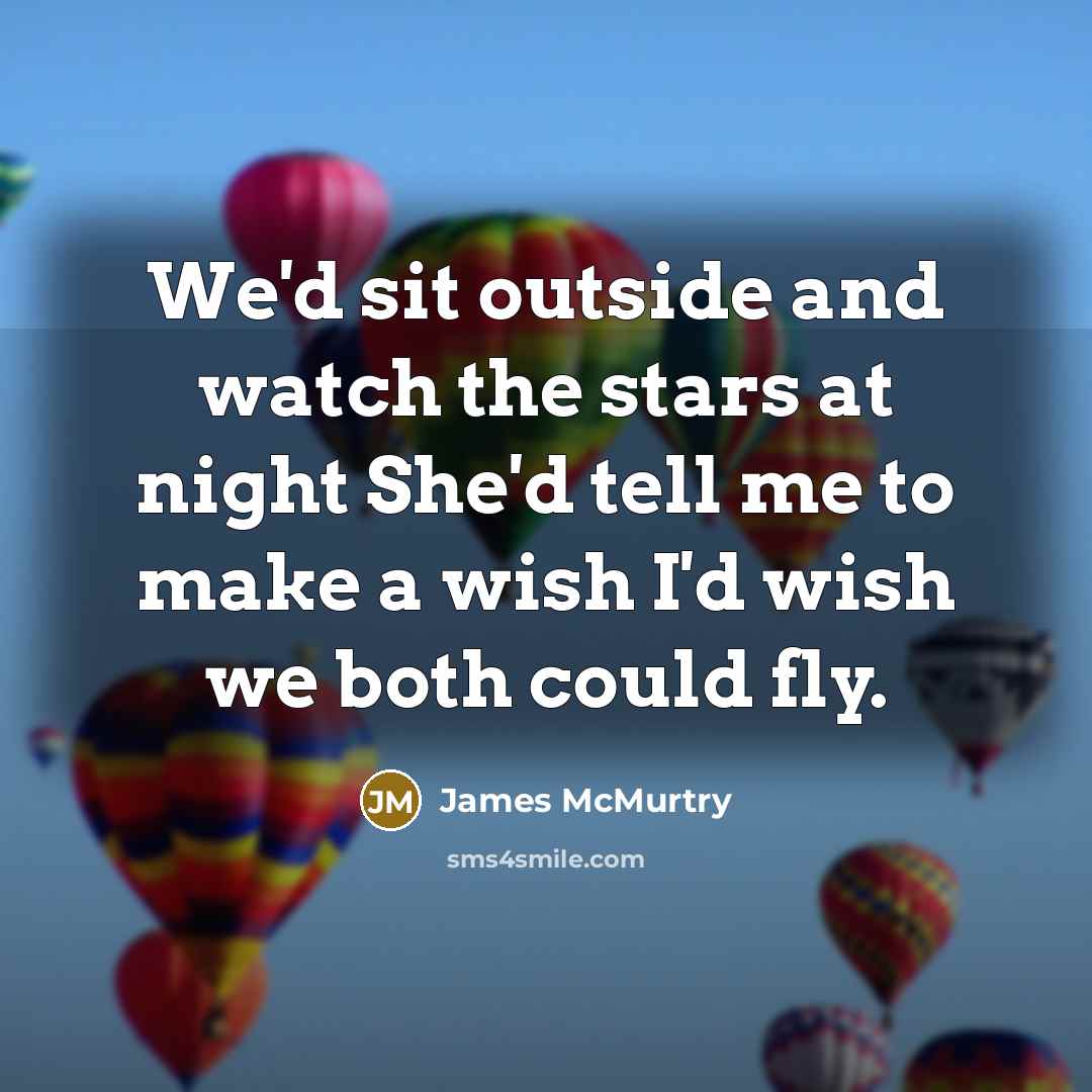 “We'd sit outside and watch the stars at night She'd…” quote by James McMurtry