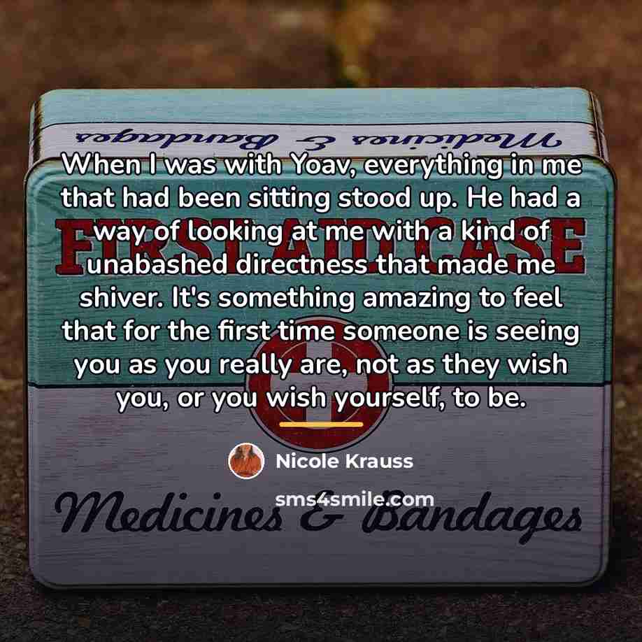 “When I was with Yoav, everything in me that had…” quote by Nicole Krauss