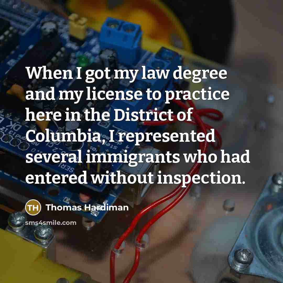 “When I got my law degree and my license to…” quote by Thomas Hardiman