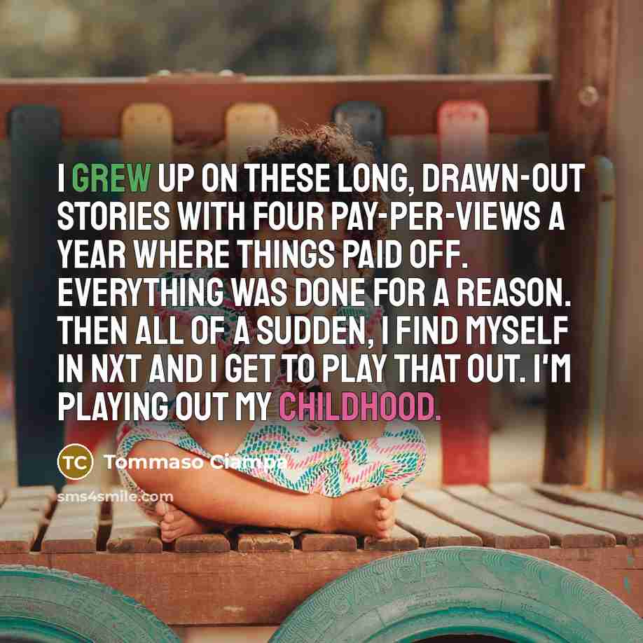 “I grew up on these long, drawn-out stories with four…” quote by Tommaso Ciampa