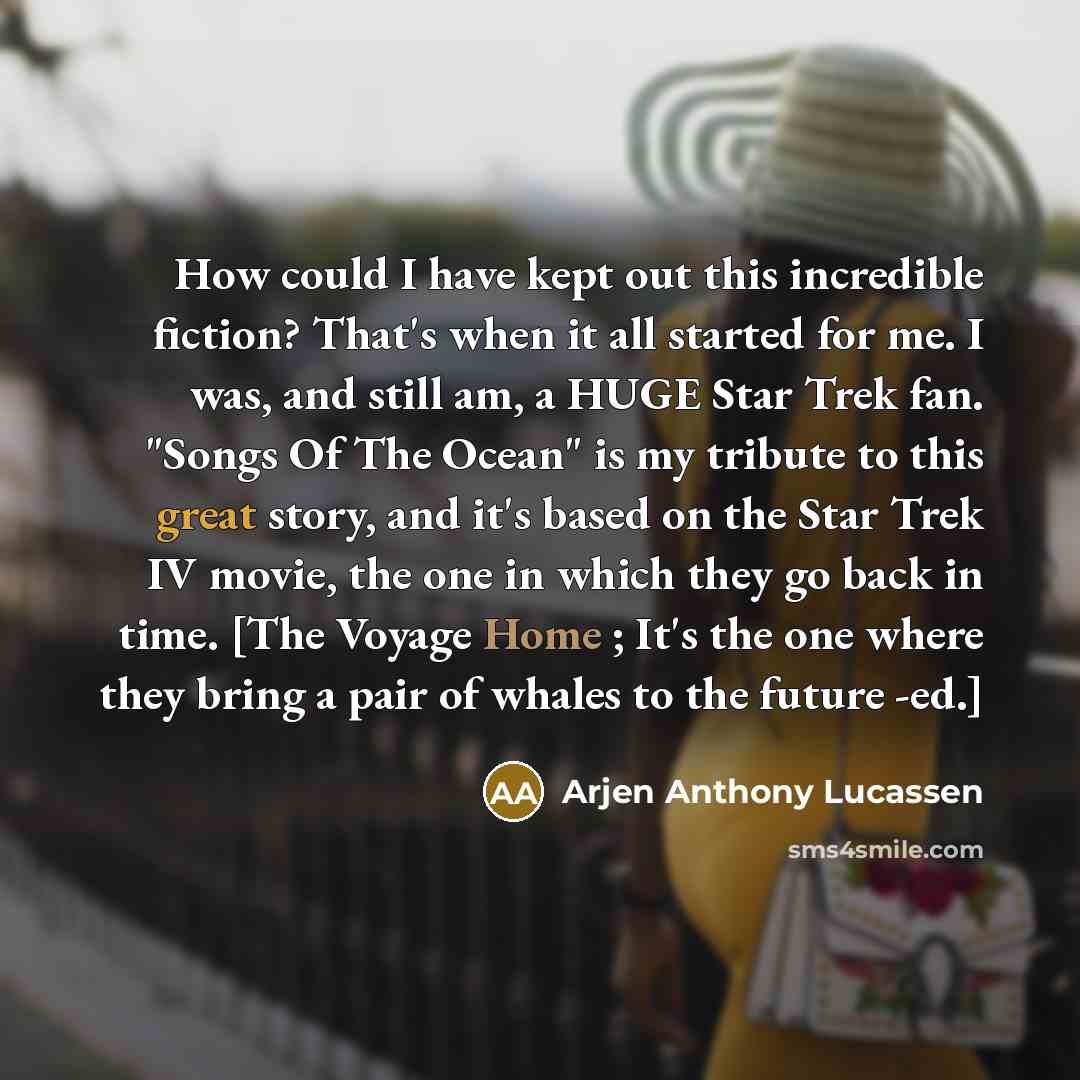 “How could I have kept out this incredible fiction? That's…” quote by Arjen Anthony Lucassen