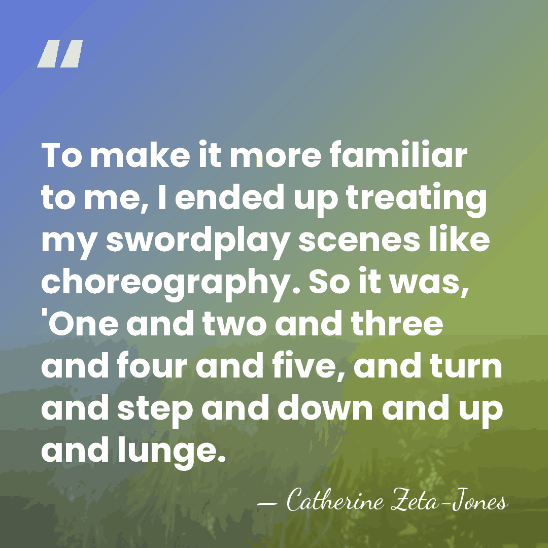 To make it more familiar to me, I ended up treating my&hellip; - Catherine Zeta-Jones