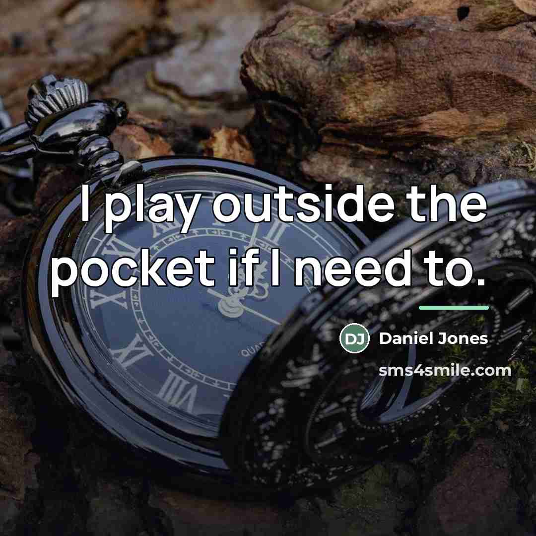 “I play outside the pocket if I need to.…” quote by Daniel Jones
