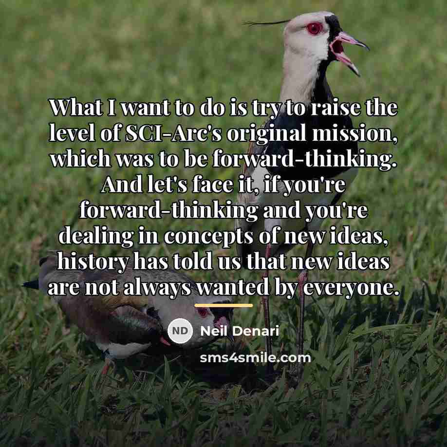 “What I want to do is try to raise the…” quote by Neil Denari
