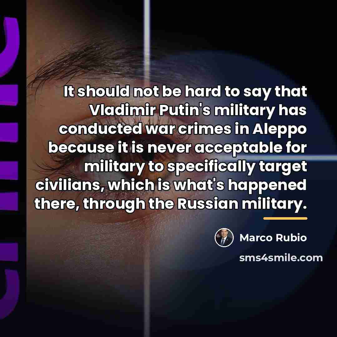 “It should not be hard to say that Vladimir Putin's…” quote by Marco Rubio