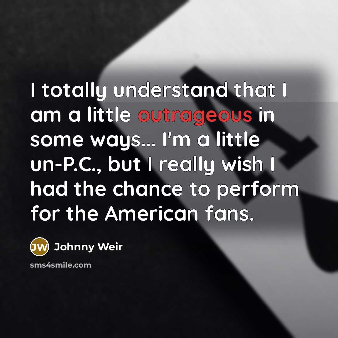 “I totally understand that I am a little outrageous in…” quote by Johnny Weir