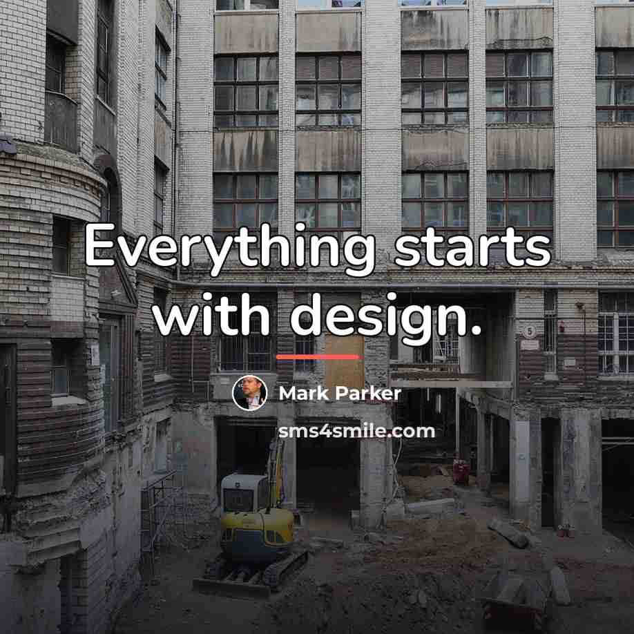 “Everything starts with design.…” quote by Mark Parker