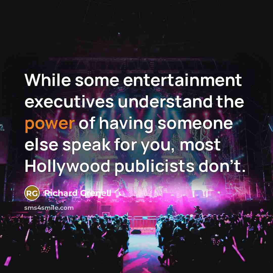 “While some entertainment executives understand the power of having someone…” quote by Richard Grenell