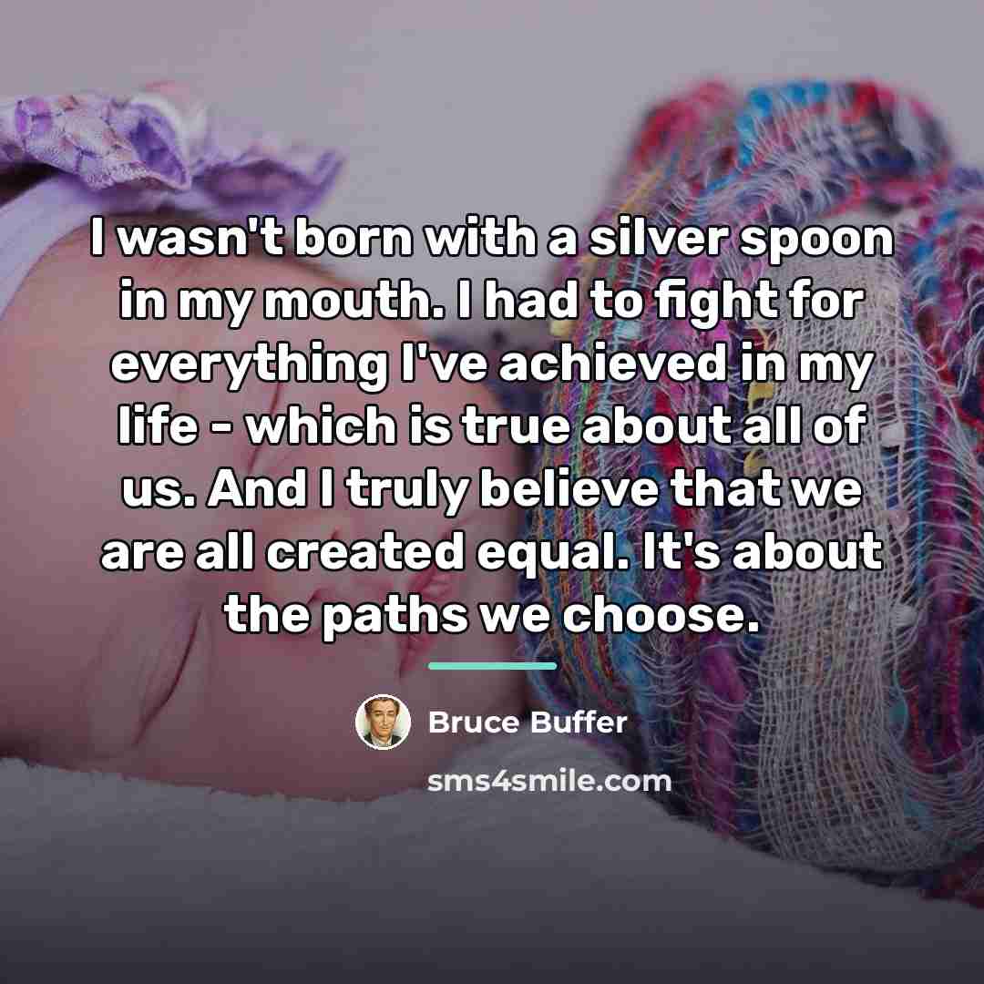 “I wasn't born with a silver spoon in my mouth.…” quote by Bruce Buffer