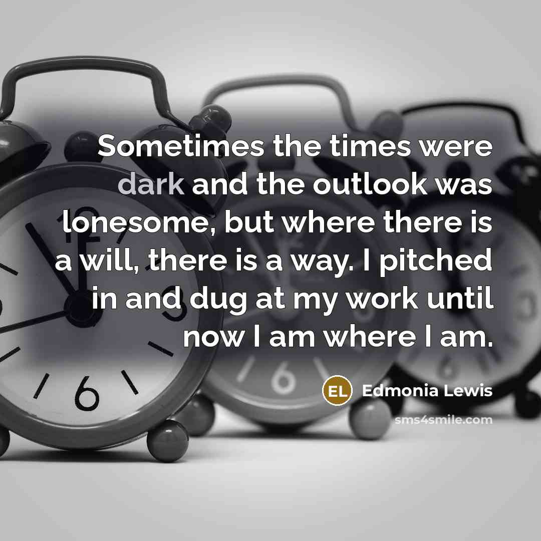 “Sometimes the times were dark and the outlook was lonesome,…” quote by Edmonia Lewis