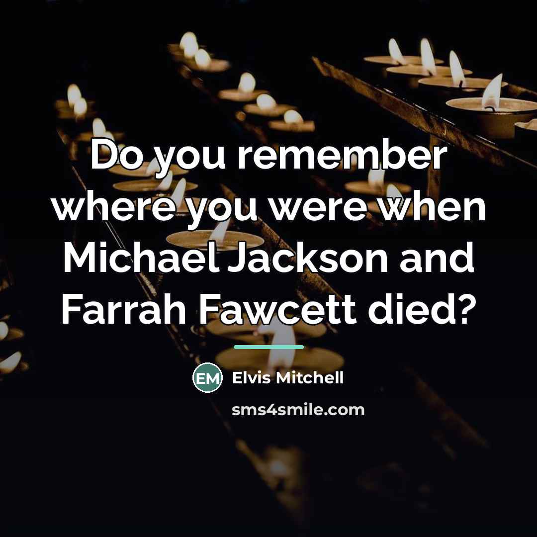 “Do you remember where you were when Michael Jackson and…” quote by Elvis Mitchell