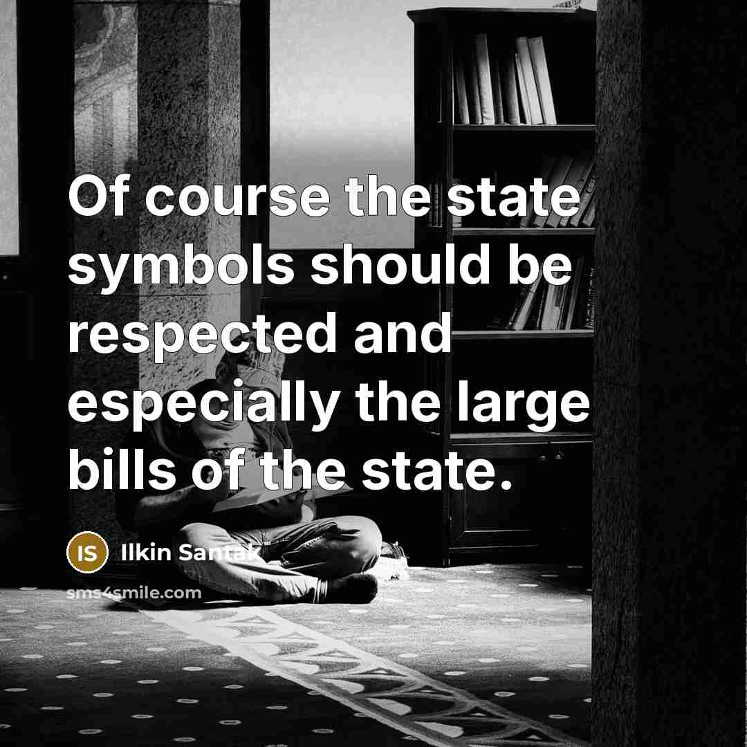 “Of course the state symbols should be respected and especially…” quote by Ilkin Santak