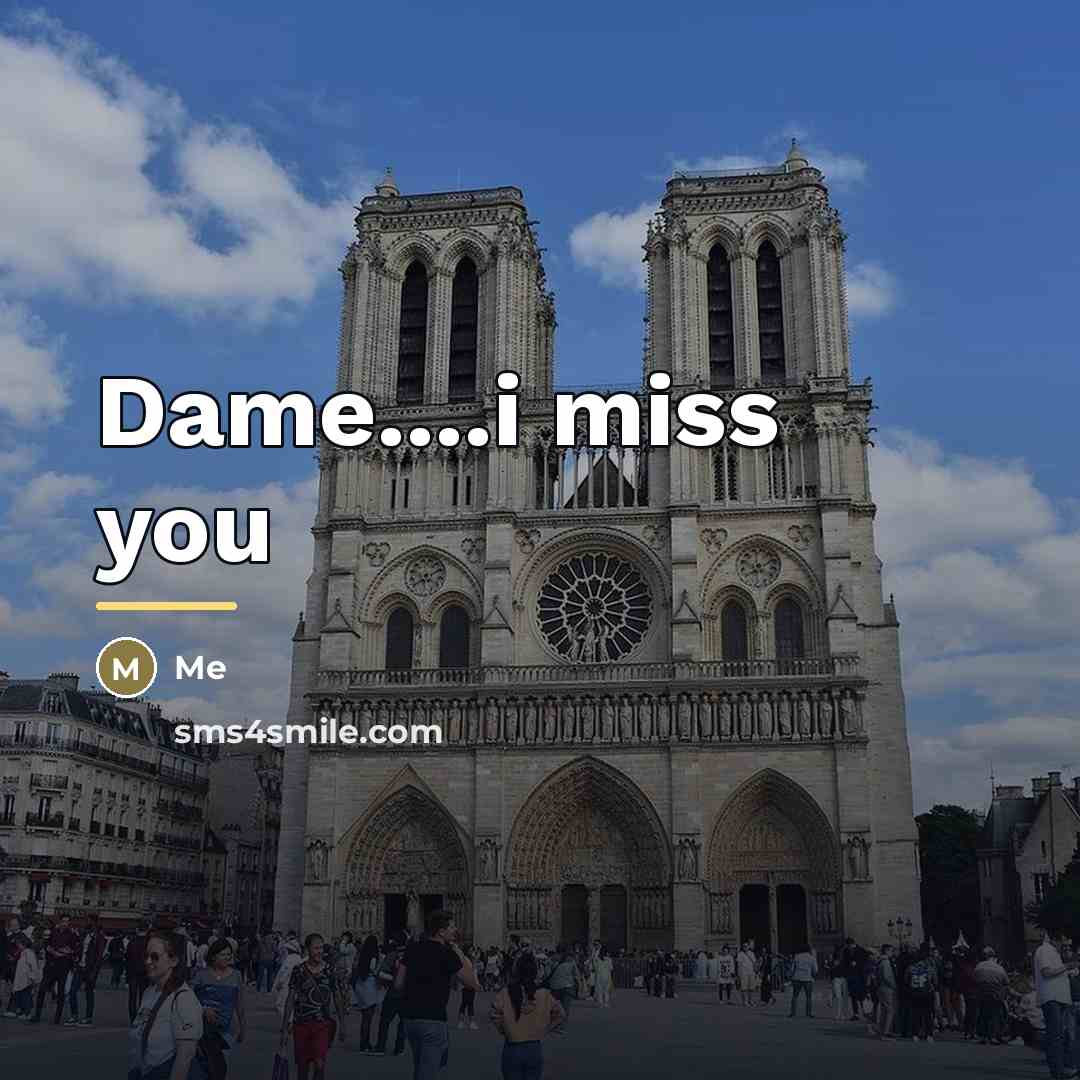 “Dame....i miss you…” quote by Me