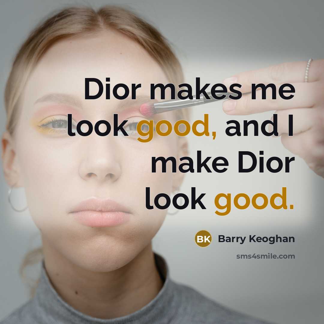 “Dior makes me look good, and I make Dior look…” quote by Barry Keoghan