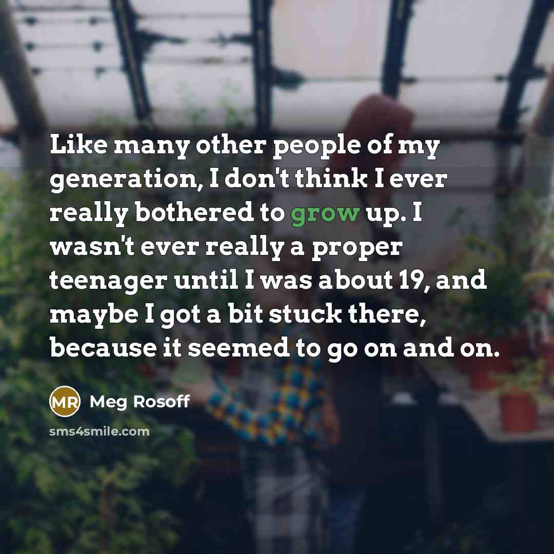 “Like many other people of my generation, I don't think…” quote by Meg Rosoff