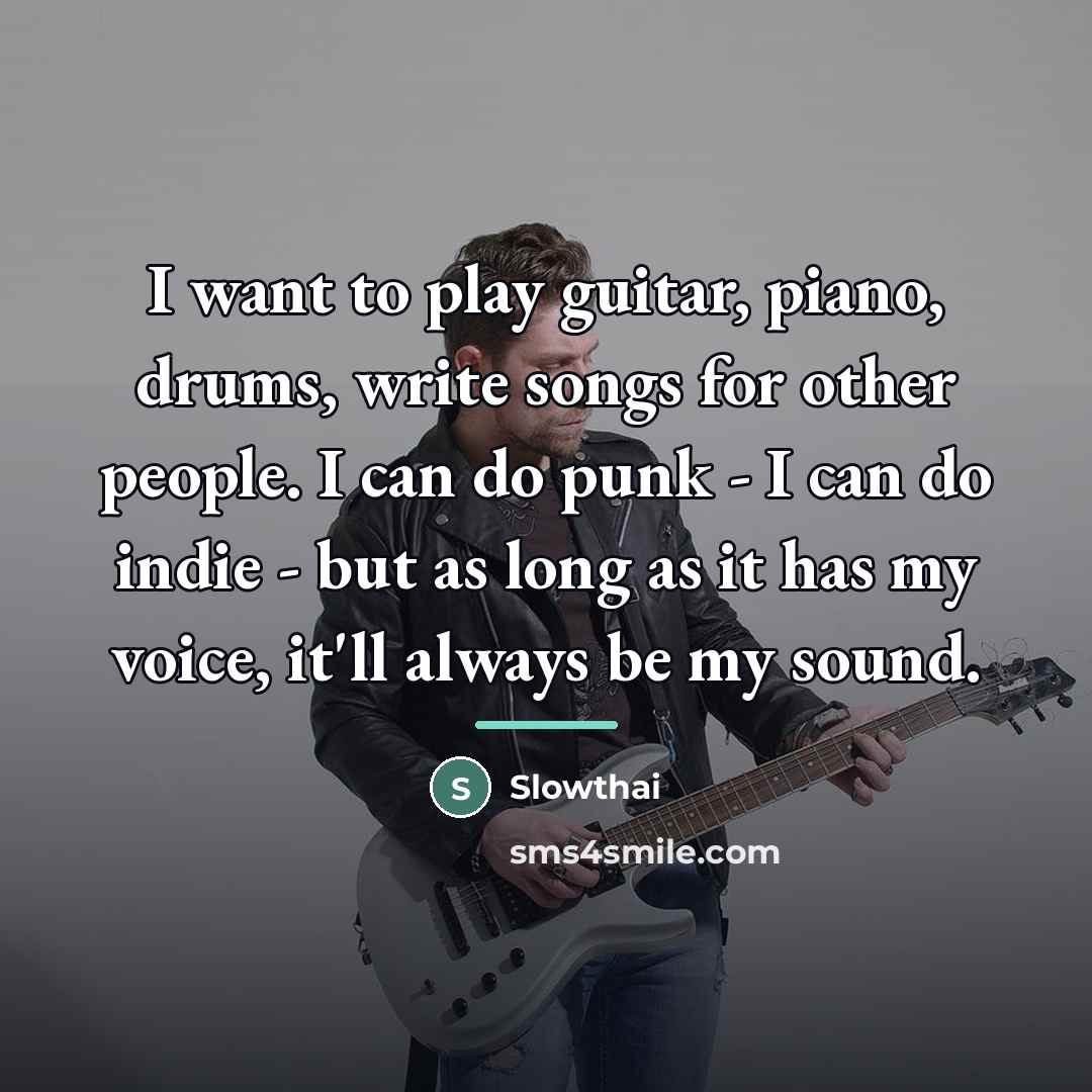 “I want to play guitar, piano, drums, write songs for…” quote by Slowthai