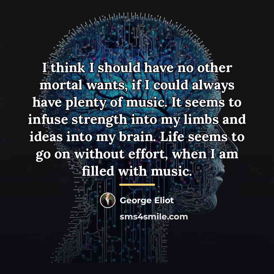 “I think I should have no other mortal wants, if…” quote by George Eliot