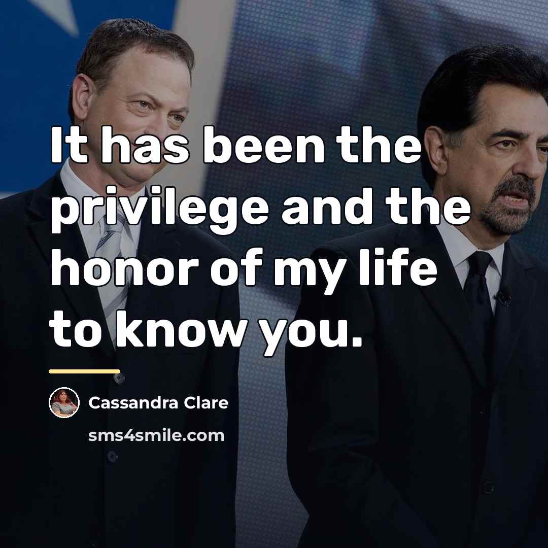 “It has been the privilege and the honor of my…” quote by Cassandra Clare