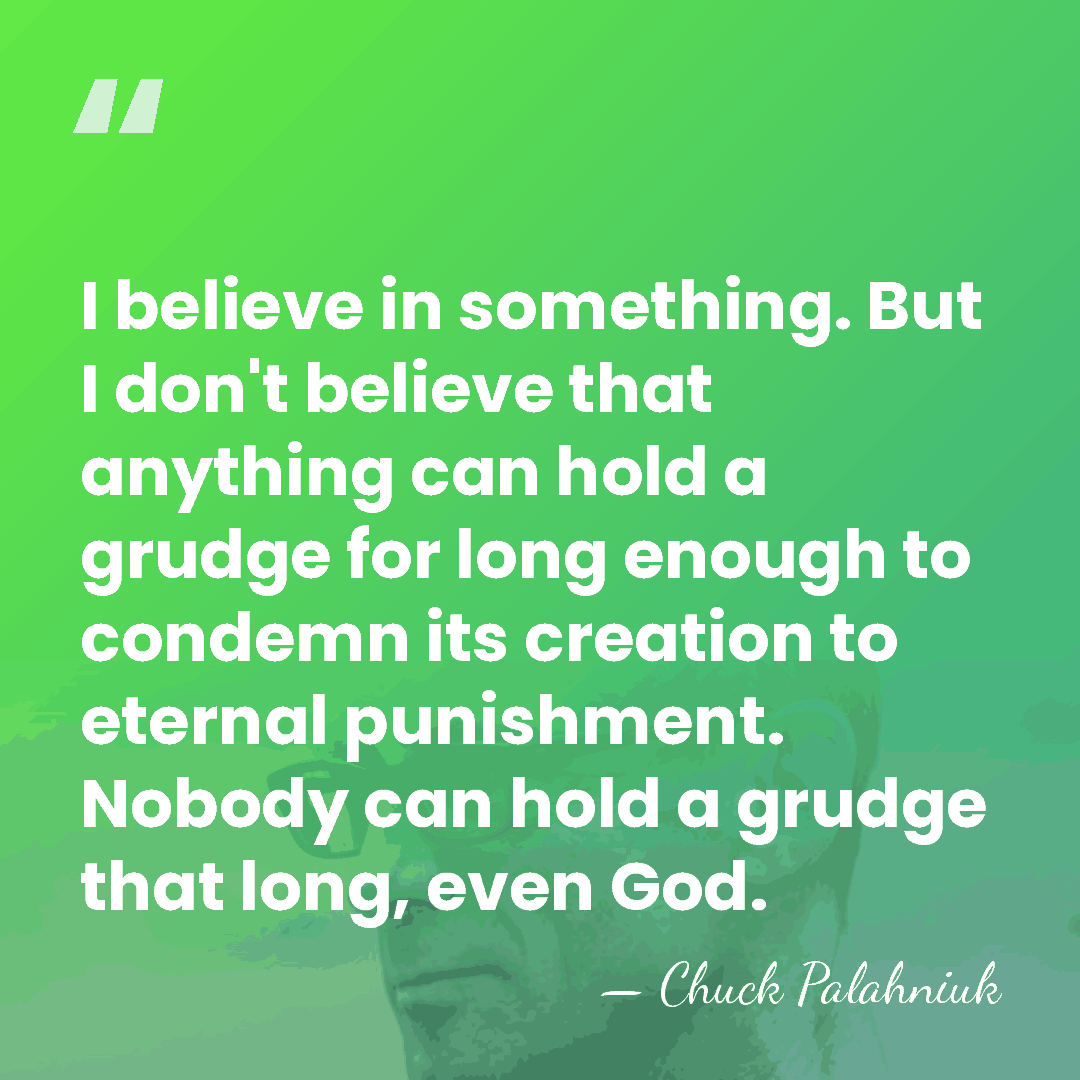 I believe in something. But I don't believe that anything can hold&hellip; - Chuck Palahniuk